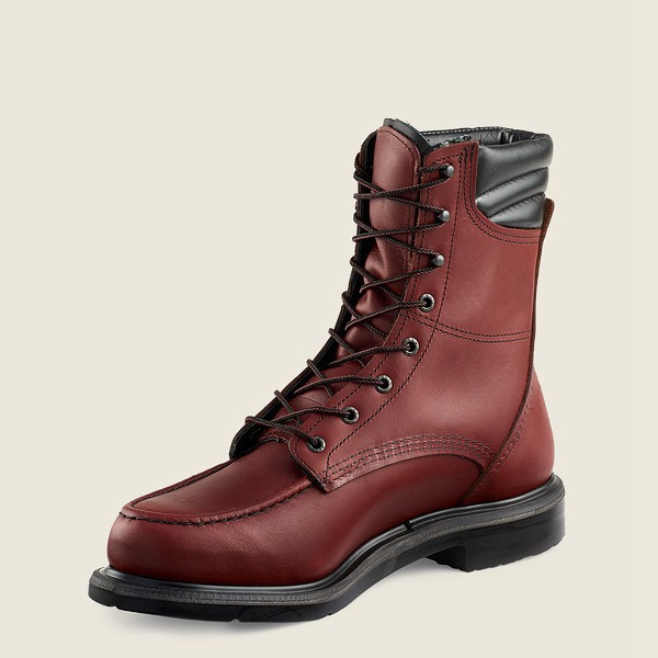 Work Støvler Herre - Red Wing Supersole® - 8-Inch Soft Toe - Bordeaux - DTUMXR-612